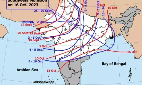 MONSOON INFORMATION: लौटा मानसून: छत्‍तीसगढ़ से पूरी तरह हो गई विदाई, अब देश के थेड़े हिस्‍से में बची है गतिविधि