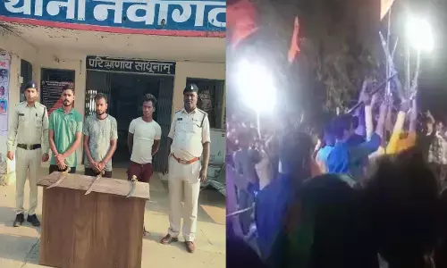 Janjgir Champa News: दशहरा में तलवार लहराकर कर रहे थे डांस, अब गए जेल...