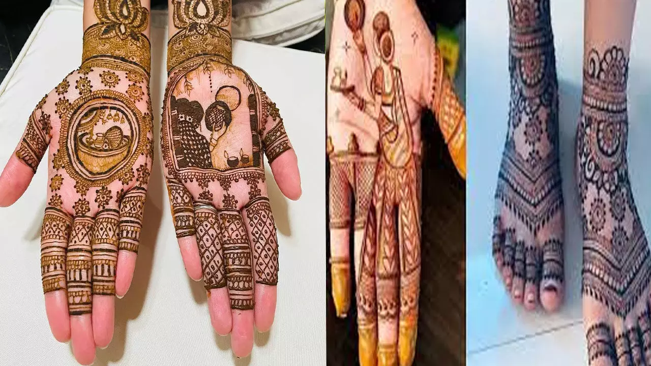 Karwa Chauth Mehndi Design 2021 | करवाचौथ के मौके पर अपनी खूबसूरती में  लगाएं चार-चांद, इन लेटेस्ट मेहंदी डिजाइन के साथ | Navabharat (नवभारत)