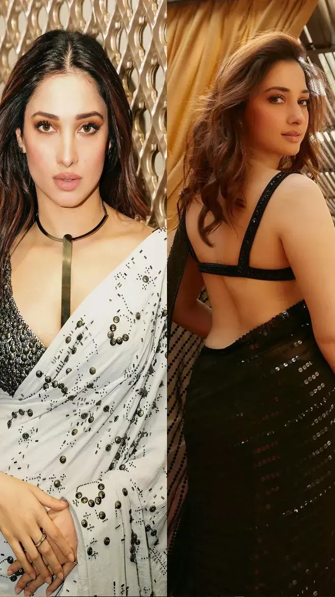सफेद-ब्लैक साड़ी में तमन्ना भाटिया ने दिखाया बोल्ड फिगर, स्टिनिंग लुक देख मदहोश हुए फैंस