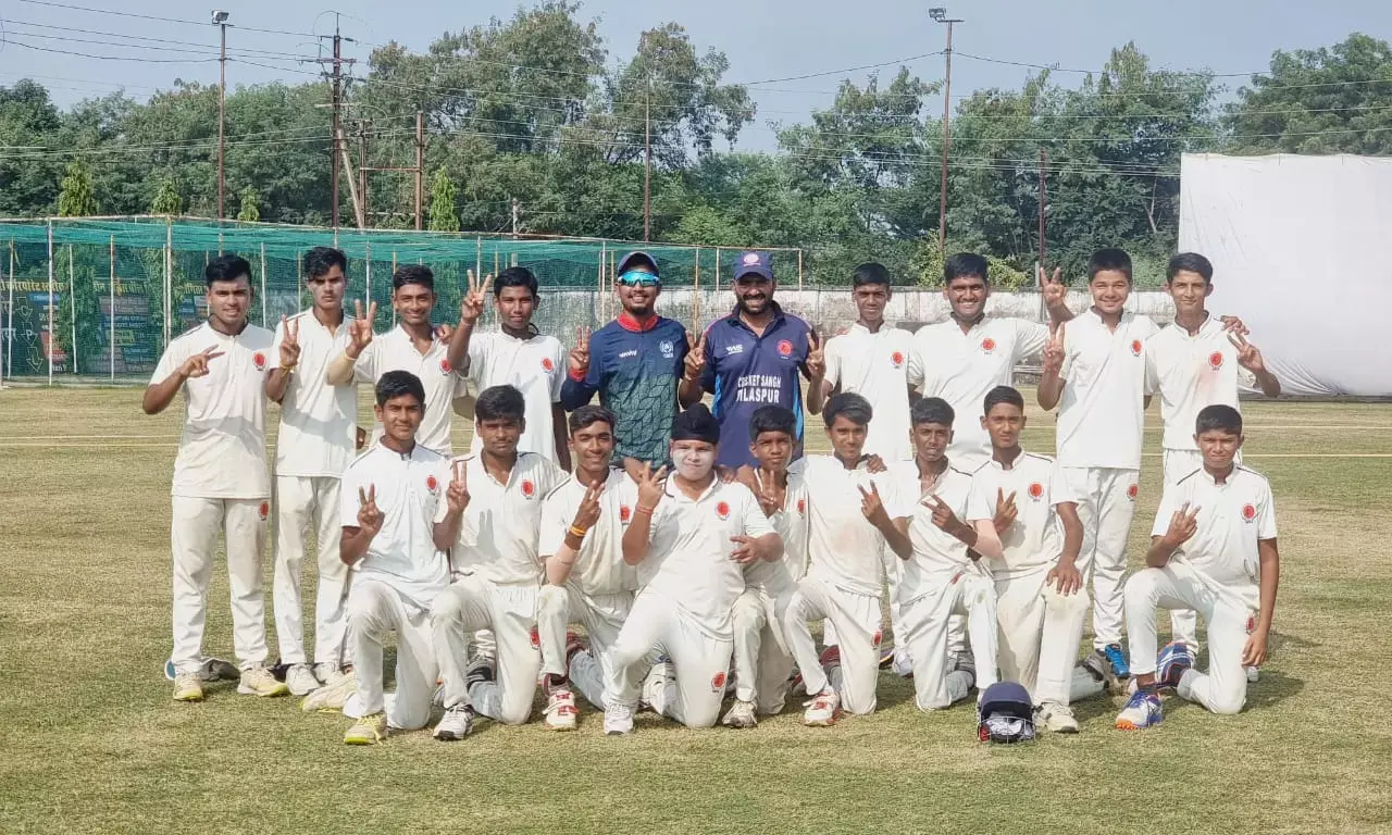 Bilaspur v/s Bhilai : बिलासपुर और भिलाई के बीच खेले गए अंडर 14 मुकाबले में बीएसपी ने मारी बाज़ी...