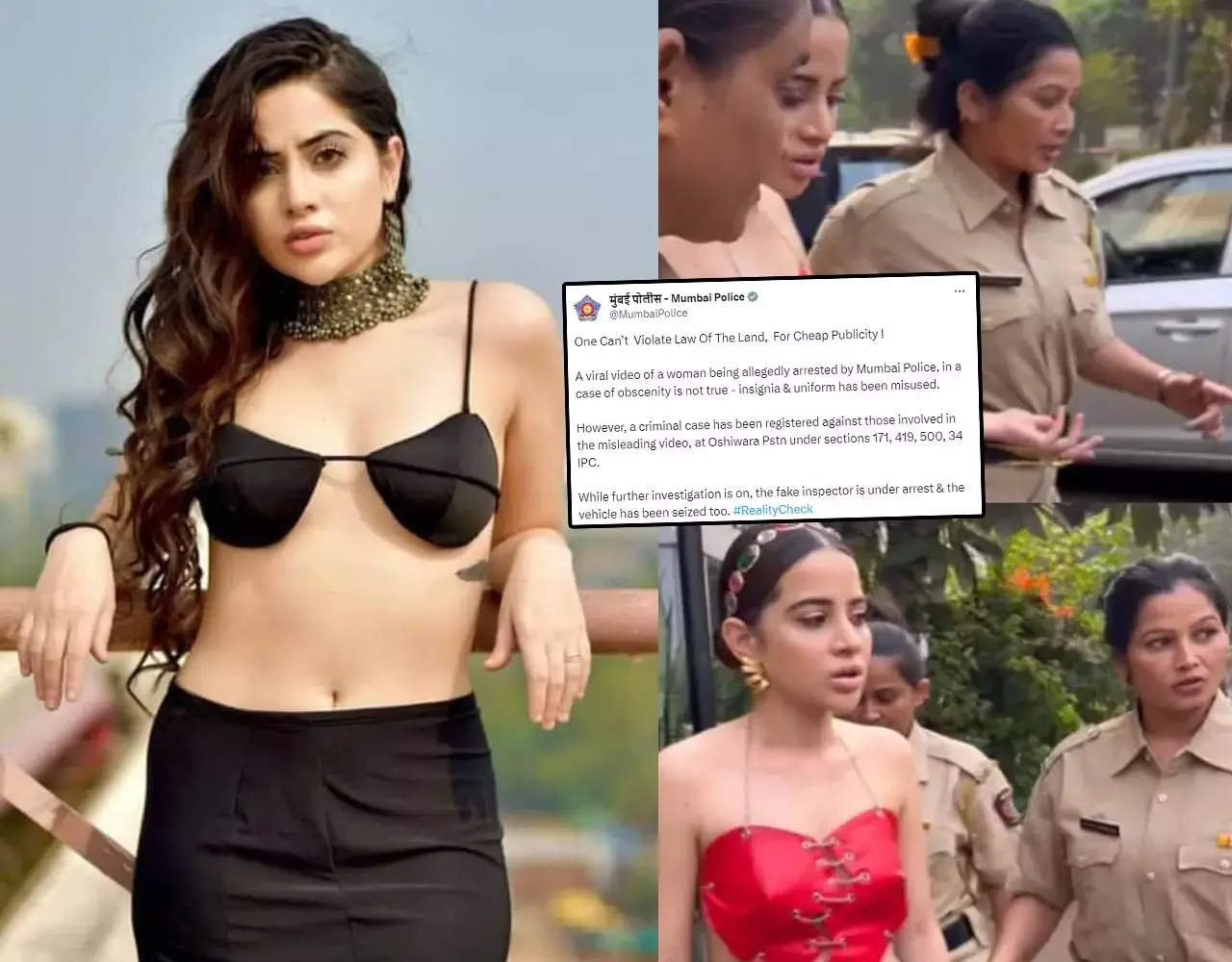 Urfi Javed News: उर्फी जावेद को फेक वीडियो बनाना पड़ा भारी, पुलिस का एक्शन सच में हुआ  FIR दर्ज...
