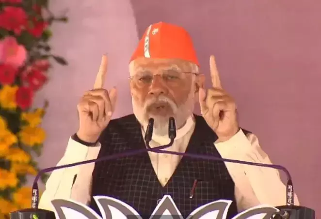 PM Modi in Mahasamund CG: CG कांग्रेस ने यहां भ्रष्‍टाचार का खुला खेल खेला: महासमुंद में बोले मोदी- अफसर जेल में बैठे हैं जमानत तक नहीं मिल रहा है, आगे क्‍या होगा देखते रहिए