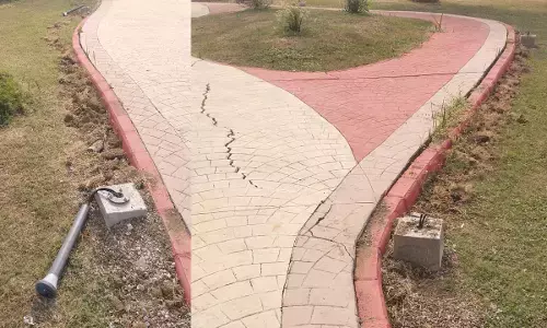 CG Raipur News: नया रायपुर में सुरक्षा भगवान भरोसे...