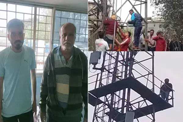 Durg News: पार्षद पिता-पुत्र की गिरफ्तारी को लेकर टावर में चढ़कर हंगामा करने वाले के खिलाफ FIR दर्ज, जाने किसने दी शिकायत