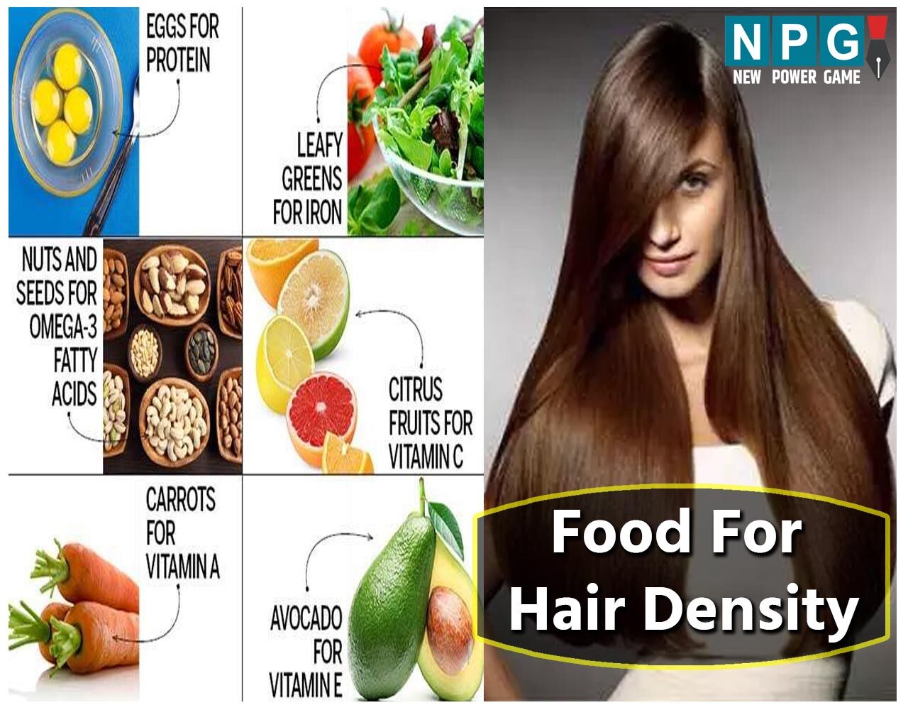 Food For Hair Density घट रही है बालों की डेंसिटी? बालों को घना करने के
