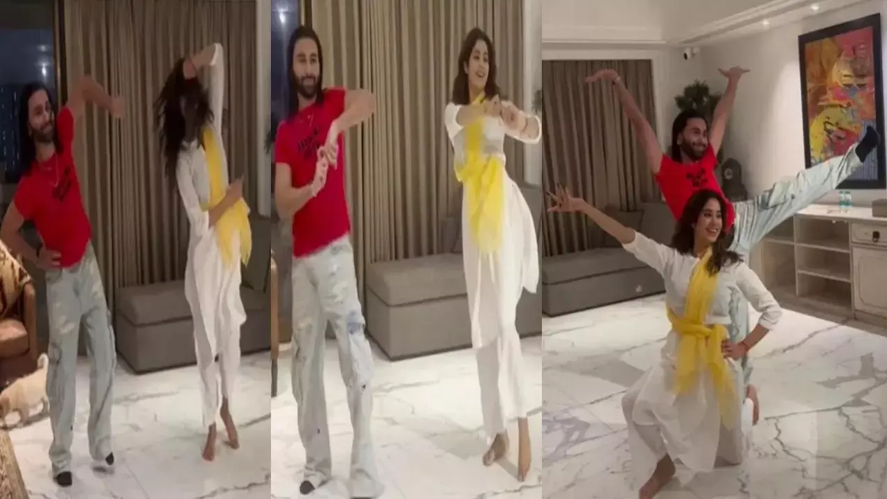 Janhvi-Orry Dance: जाह्नवी कपूर ने ओरी के साथ लगाया ऐसा ठुमका, VIDEO देख लोग बोले- खिलौना बना खलनायक...