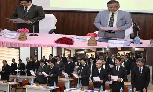 छत्तीसगढ़ न्यायिक अकादमी में संविधान दिवस का आयोजन, न्यायपालिका के समक्ष मौजूद चुनौती एवं निराकरण विषय पर संगोष्ठी आयोजित