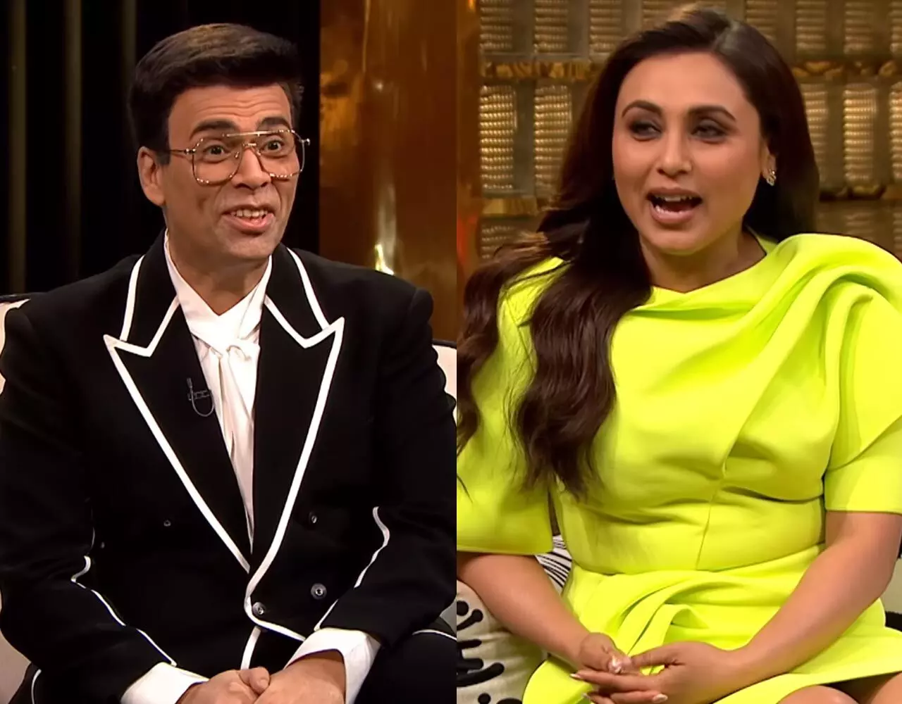 Koffee with Karan Season 8: क्यों '2 स्टेट्स' की रिलीजिंग को छोड़ रानी-आदित्य  की शादी में पहुंचे थे करण जौहर...देखिए वीडियो... | Koffee with Karan Season  8: Why did Karan Johar leave