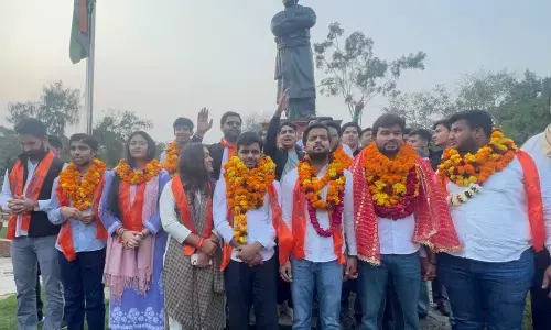 DUSU Election 2023 : दिल्ली विश्वविद्यालय में छात्र संघ की एग्जीक्यूटिव काउंसिल चुनाव में 11 में से 8 सीट पर ABVP की जीत