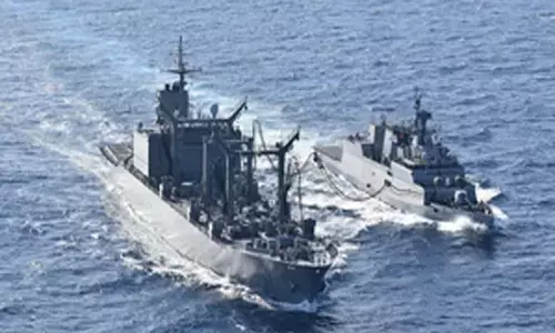 Indian ship: भारतीय गश्ती जहाज विदेशी तैनाती पर पहुंचा मस्कट