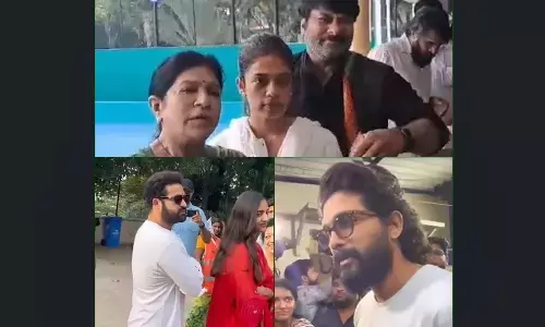 Telangana Election : Allu Arjun और Jr NTR समेत कई सुपरस्टार्स ने डाला वोट,  कतार में लगीं टॉलीवुड हस्तियां
