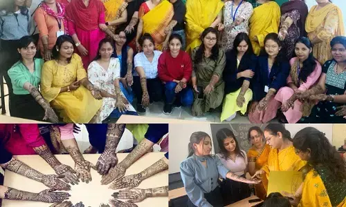 Pt. Harishankar Shukla Memorial College: पं. हरिशंकर शुक्ल स्मृति महाविद्यालय में पारम्परिक मेंहदी एवं आधुनिक नेल आर्ट का अद्भुत संगम...