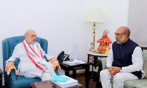 Manipur News: मणिपुर के मुख्यमंत्री एन. बीरेन सिंह ने दिल्ली में अमित शाह के साथ महत्वपूर्ण मुद्दों पर चर्चा की