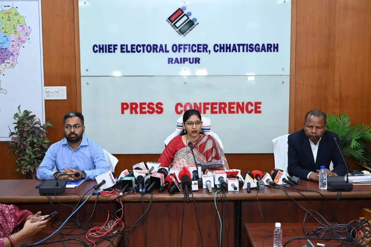Chhattisgarh counting: मतगणना को लेकर सीईओ रीना बाबा की प्रेस कांफ्रेंस: केवल ये लोगों को ही मतगणना हॉल में कर पाएंगे प्रवेश