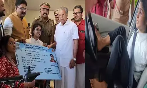 बिना हाथों वाली लड़की को मिला ड्राइविंग लाइसेंस, छह साल की मेहनत रंग लाई, मुख्यमंत्री ने सौंपा...