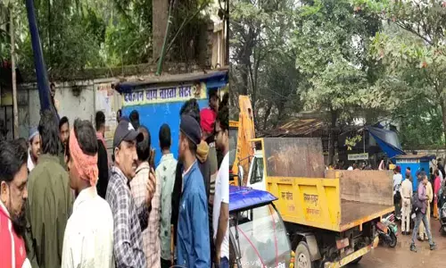 BJP के आते ही छत्तीसगढ़ में बुलडोजर की एंट्री: गुंडागर्दी रोकने बिलासपुर में चखना सेंटरों को ढहाया, रायपुर में चौपाटी पर चला बुलडोजर