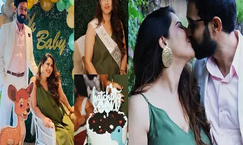 Sheetal Thakur Baby Shower: जंगल-थीम पर विक्रांत-शीतल ने रखा गोदभराई की रस्म, बेबी शॉवर में पत्नी संग ल‍िपलॉक करते एक्टर ने फोटोज किया शेयर...