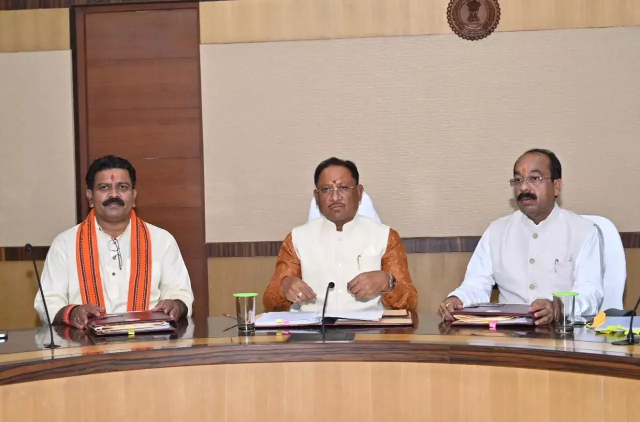 CG Vishnu Cabinet Meeting:  फोटो में देखें छत्‍तीसगढ़ में विष्‍णु कैबिनेट की पहली बैठक: लिए जा सकते हैं ये बड़े फैसले