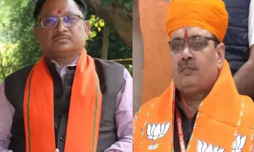 छत्तीसगढ़ के CM विष्णु देव साय ने राजस्थान के मुख्यमंत्री भजन लाल शर्मा को दी बधाई और शुभकामनाएं...