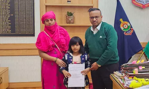 दुर्ग में 7 वर्ष की अंजनी बनी कांस्टेबल, SSP राम गोपाल गर्ग ने सौंपा नियुक्ति आदेश...