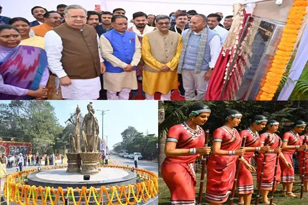 CM Vishnu Deo Sai: मुख्यमंत्री विष्णु देव साय ने विधानसभा जीरो पॉइंट चौक के सौंदर्यीकरण कार्यों का किया लोकार्पण, उद्यानों को 37.95 लाख रूपए की लागत से किया गया नवीनीकरण