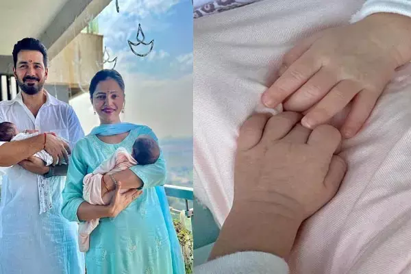 Rubina Dilaik Babies Photo: रुबीना दिलैक ने दिखाई ट्विन्स बेबी की फोटो, ये हैं बेटियों के नाम