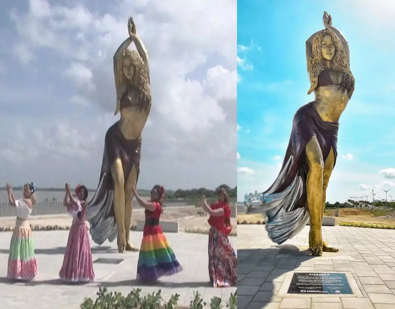 Shakira Hometown 21 Feet Murti: इस बोल्ड सिंगर की कोलंबिया में बनीं 21 फीट ऊंची मूर्ति, किलर लुक में तस्वीरें हुई वायरल...