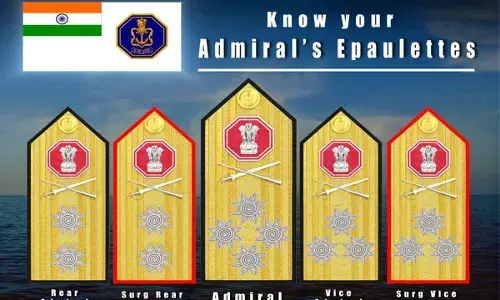 Indian Navy: इंडियन नेवी ने एडमिरल्स के एपॉलेट्स के नए डिज़ाइन का किया अनावरण, दिखेगी छत्रपति शिवाजी महाराज की झलक
