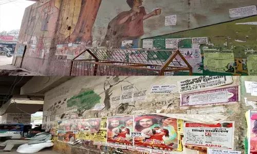 वॉल पेंटिंग पर फ़िल्मी पोस्टर चिपकाने वालों की अब खैर नहीं, निगम आयुक्त ने कार्यवाही के दिए आदेश