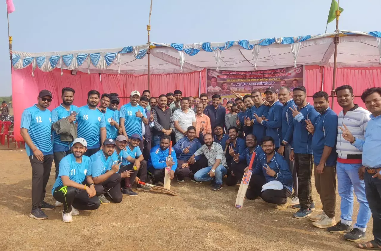 Nava Raipur Cricket Premier League: नवा रायपुर प्रीमियर लीग: दुधारू और प्रमोद की आक्रामक पारी से कोष लेखा संचालनालय की एकतरफा जीत