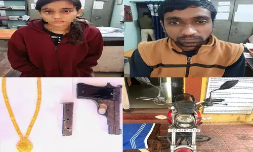 CG-पिस्टल के दम पर ज्वैलरी की लूट, फिल्मी अंदाज में युवक-युवती शॉप में घुसे और दिया घटना को अंजाम, फिर ऐसे पकड़ाए...