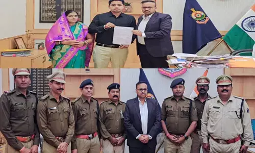 Durg News: SSP ने हेड कांस्टेबल के असामयिक निधन के बाद पुत्र को दी अनुकंपा नियुक्ति, तीन ASI को SI के पद पर पदोन्नत होने पर स्टार लगा कर दी गई