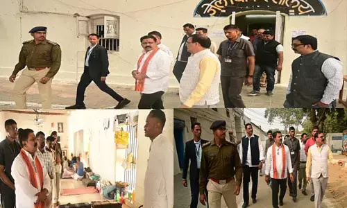 गृहमंत्री विजय शर्मा अचानक पहुंचे सेंट्रल जेल, व्यवस्थाओं की ली जानकारी, 22 जनवरी को सभी जेलों में मनाया जायेगा पर्व...