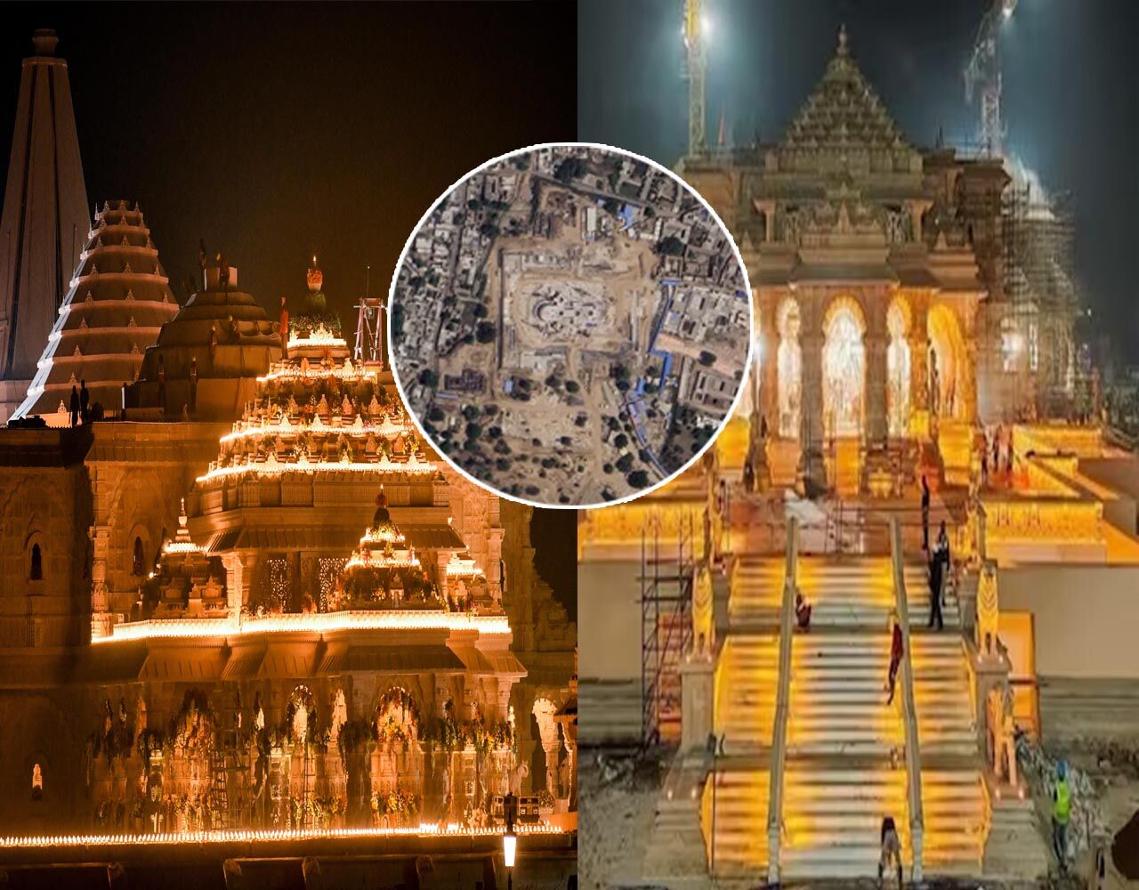 ISRO Ram Mandir Ayodhya Photos: ISRO took the picture of Ayodhya from indigenous satellite, see how Ram Temple looks from space…