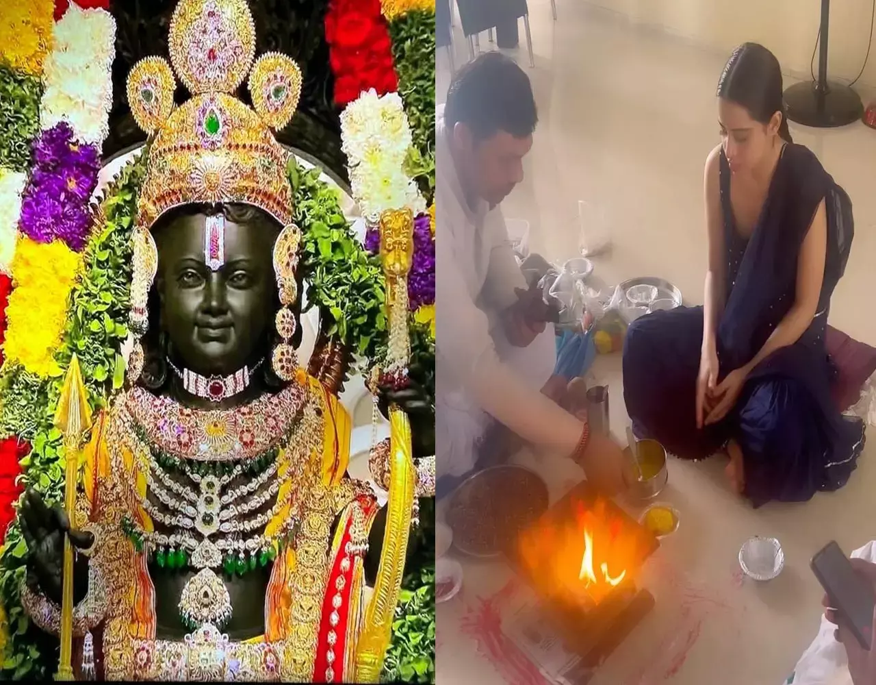 Urfi javed Ram Mandir Pran Pratishtha: राम लला की प्राण प्रतिष्ठा के दौरान उर्फी ने घर पर करवाया हवन, VIDEO देख लोग बोले- हे प्रभु! हे हरि राम...