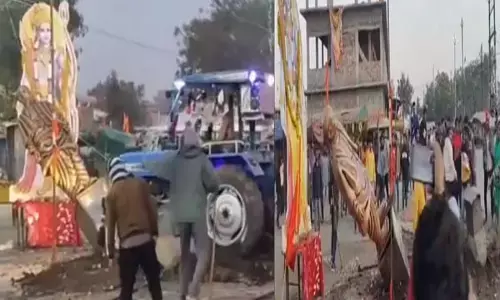 MP News: सरदार वल्लभ भाई पटेल की मूर्ति पर चला ट्रैक्टर, उसके बाद चली लाठियां, जाने मामला