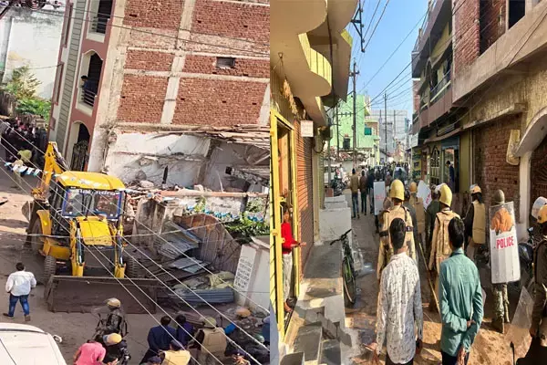 कवर्धा में बुलडोजर की एंट्री: साधराम की हत्या करने वाले मुख्य आरोपी अयाज खान के घर में चला बुलडोजर, भारी संख्या में पुलिसबल तैनात...