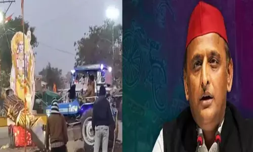 MP News: सरदार वल्लभ भाई पटेल की मूर्ति पर चला ट्रैक्टर, अखिलेश यादव ने कहा राष्ट्र-द्रोह से कम नहीं 