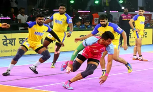 Bihar News : पीकेएल : जयपुर पिंक पैंथर्स ने तमिल थलाइवाज को 42-27 से हराकर प्लेऑफ के लिए क्वालीफाई किया