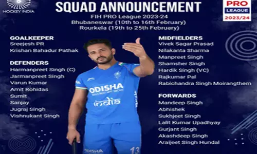 Hockey India News : हॉकी इंडिया ने प्रो लीग 2023-24 के लिए 24 सदस्यीय टीम की घोषणा की