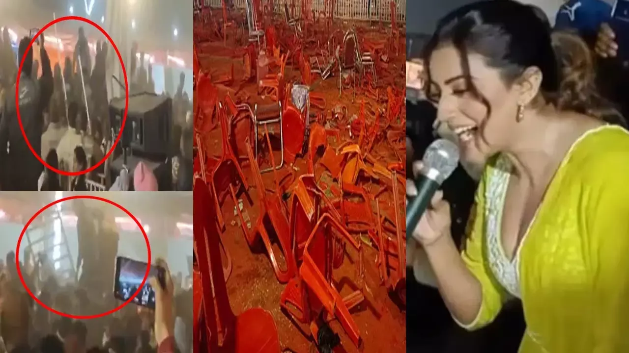 Akshra Singh Video: अक्षरा सिंह के शो में मचा बवाल: खूब तोड़ी कुर्सियां, बेकाबू भीड़ देख पुलिस ने बरसाए जमकर लाठीचार्ज...