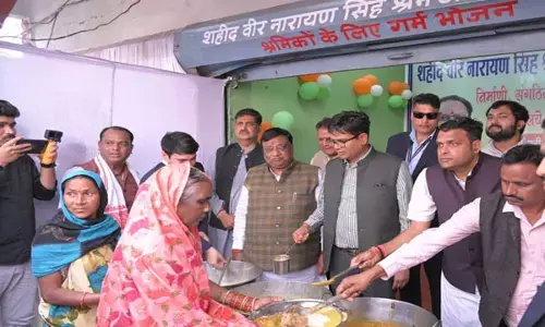 जांजगीर में शहीद वीर नारायण सिंह श्रम अन्न योजना कैंटीन का वित्त मंत्री ओपी चौधरी ने किया शुभारंभ...