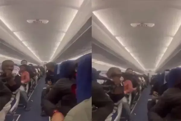OMG-Indigo Flight: खराब मौसम के बीच बादलों में फंसी इंडिगो फ्लाइट, प्लेन में बैठे लोग डर से कंपकंपाने लगे, देखें भयानक Video....