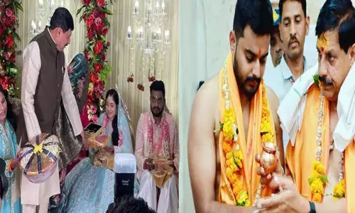 MP CM Mohan Yadavs son wedding: CM मोहन यादव के बेटे वैभव यादव आज लेंगे 7 फेरे, किसान की बेटी संग करेंगे शादी