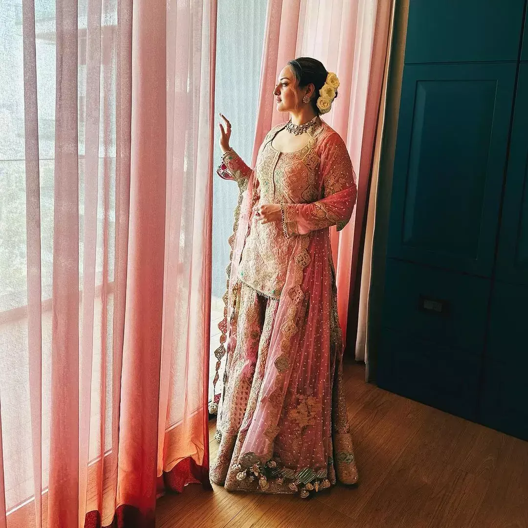 गुलाबी शरारा सूट में सोनाक्षी सिन्हा ने दिखाई देसी लुक, करवाया बेहद खूबसूरत फोटोशूट, देखिए तस्वीरें