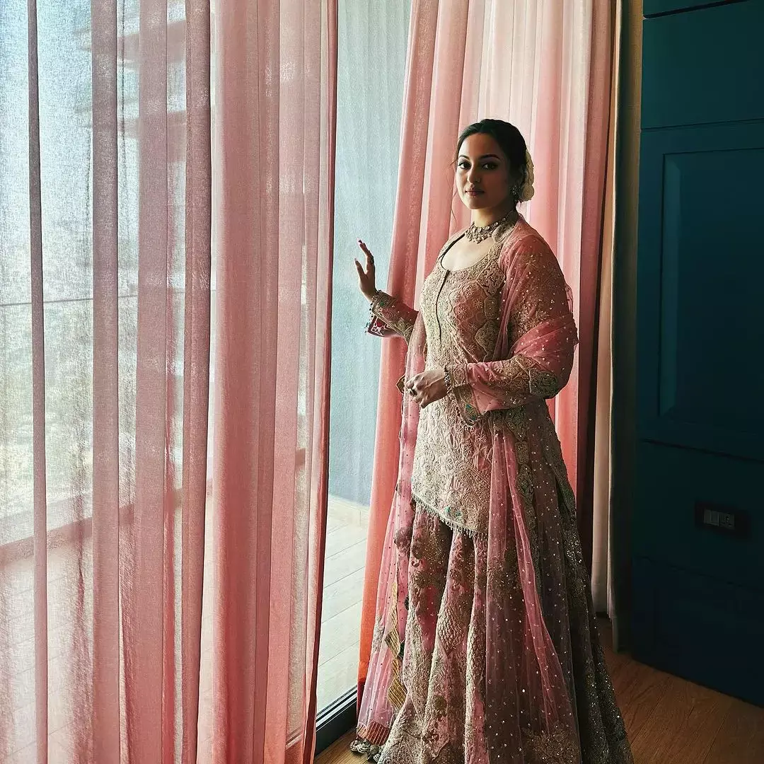 गुलाबी शरारा सूट में सोनाक्षी सिन्हा ने दिखाई देसी लुक, करवाया बेहद खूबसूरत फोटोशूट, देखिए तस्वीरें