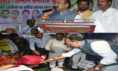 Balodabazar Bhatapara: सामूहिक विवाह एवं सम्मान समारोह में शामिल हुए डिप्टी CM अरुण साव, बोले-शिक्षा के माध्यम से ही समाज और राष्ट्र का होगा विकास