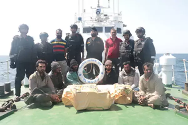 480 करोड़ का ड्रग जब्त, 6 पाकिस्तानी गिरफ्तार... समुद्री जहाज में कर रहे थे तस्करी...