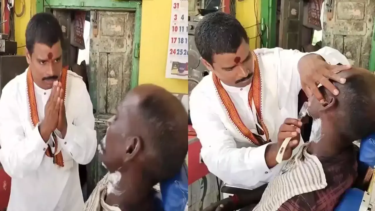 Viral Video: नेताजी बने नाई, चुनाव जीतने के लिए वोटरों की बनाने लगे हजामत, सामने आया ये मजेदार वीडियो...